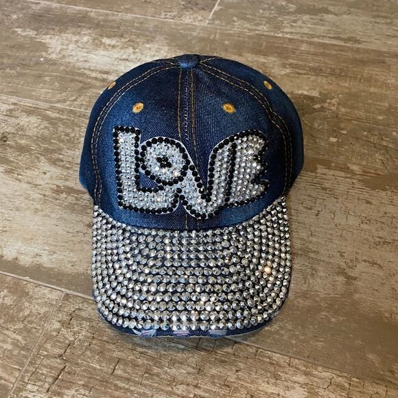 Love Rhinestone Cap - Picture 6 of 6